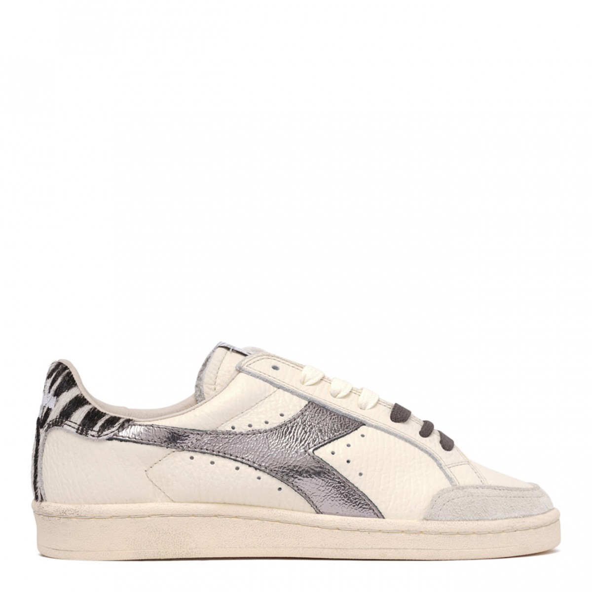 White Leather Prestige Safari Sneakers
