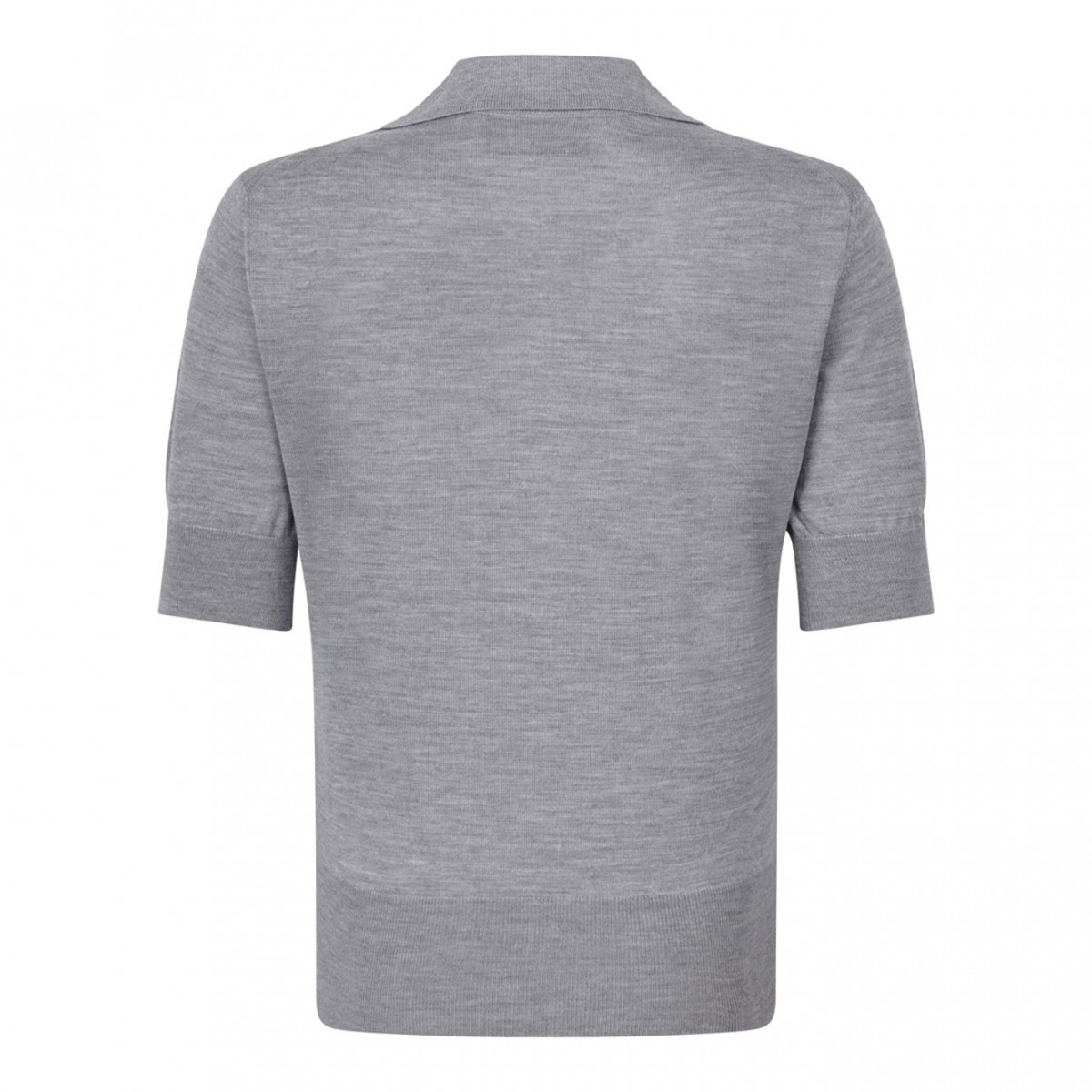 Grey Short Sleeve Polo Shirt