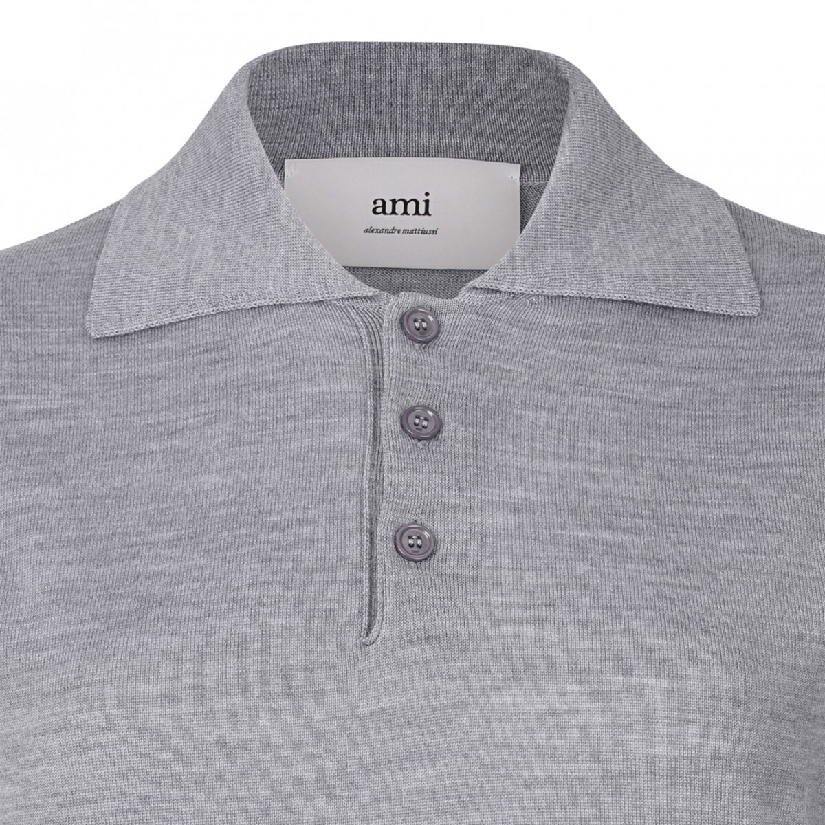Grey Short Sleeve Polo Shirt