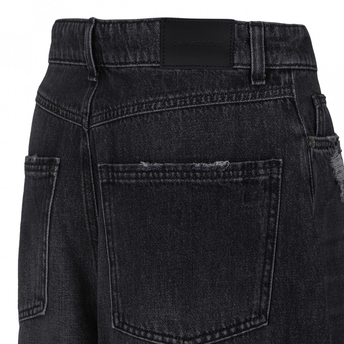 Black Denim Loose Fit Jeans