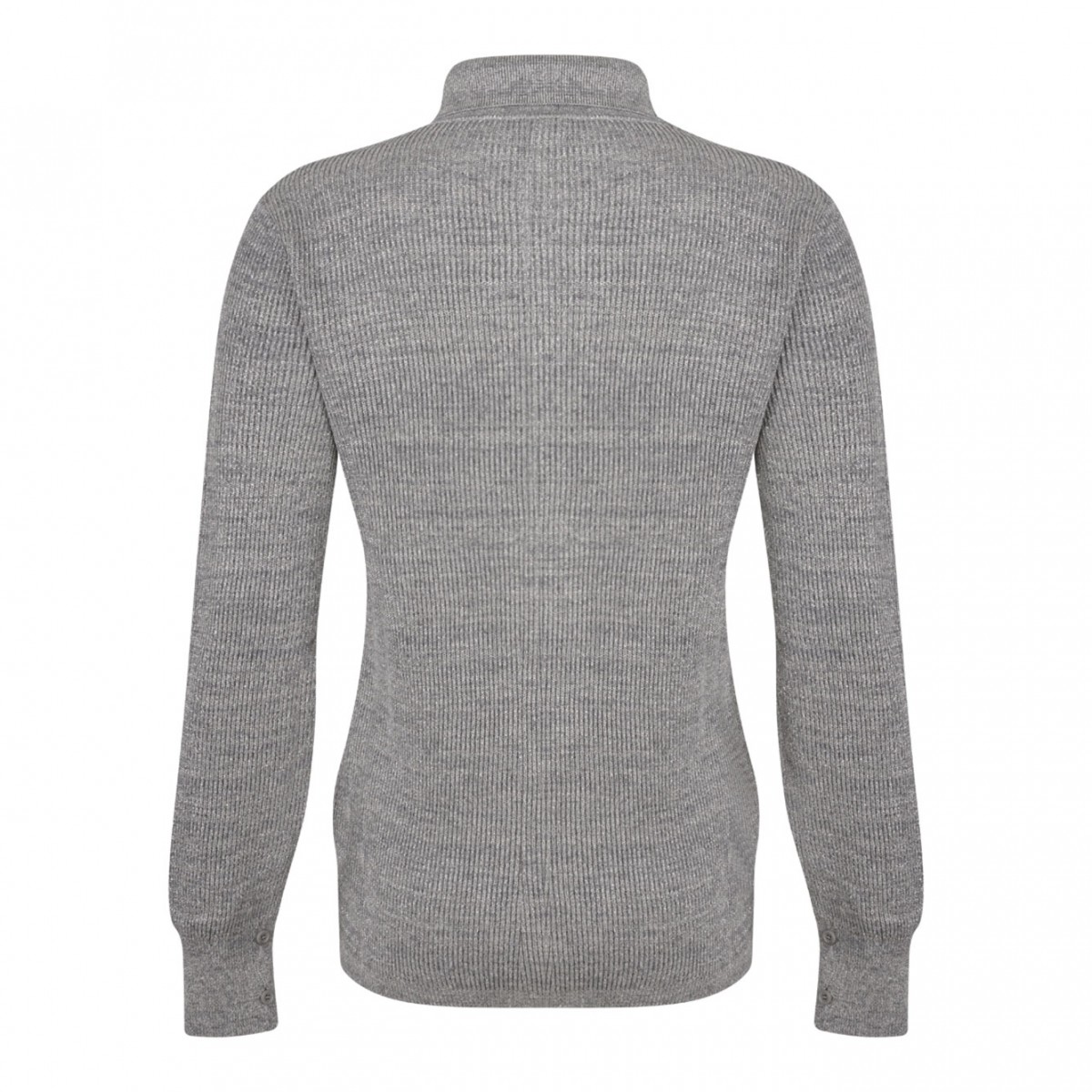 Light Grey Knitwear Polo Shirt