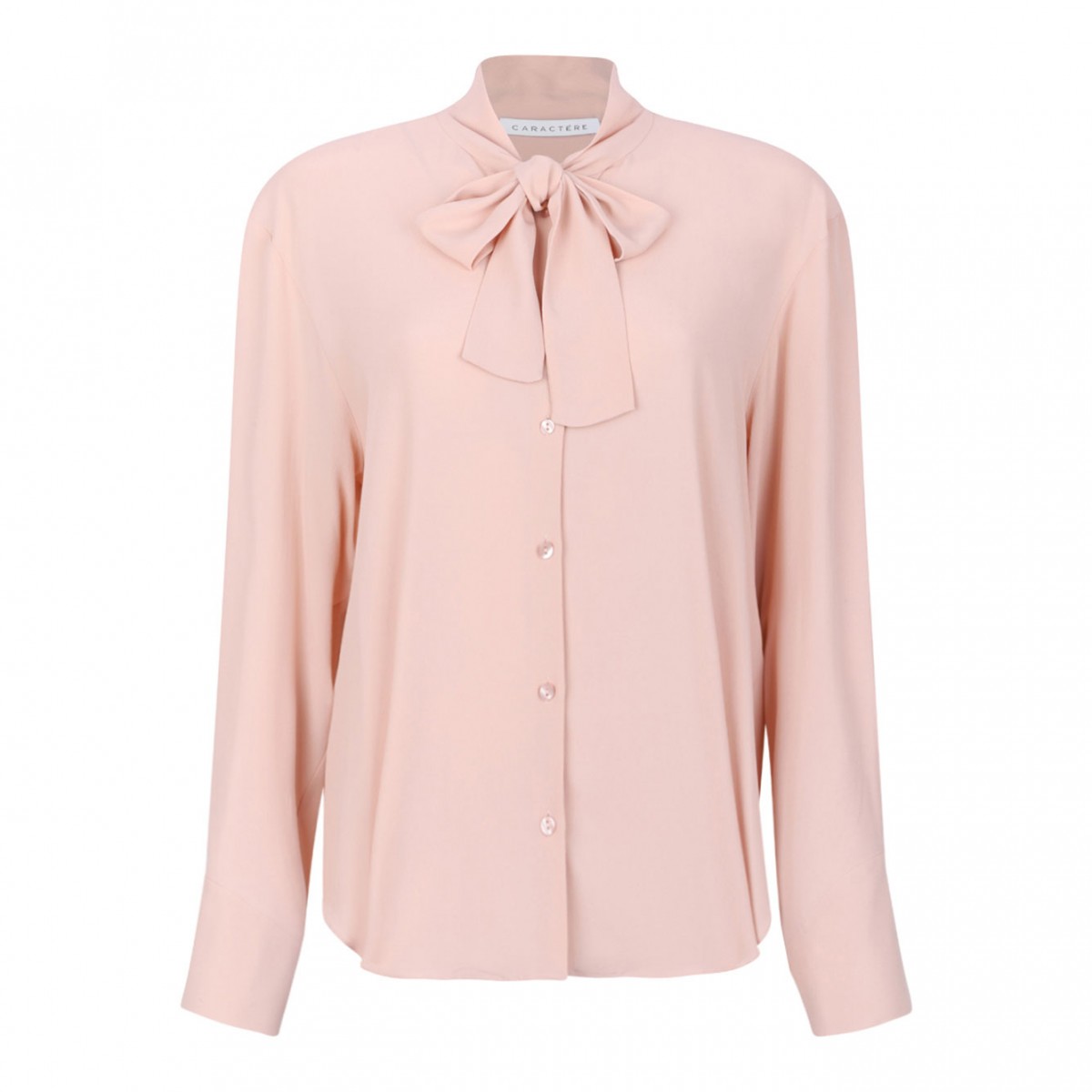 Old Rose Bow Collar Shirt