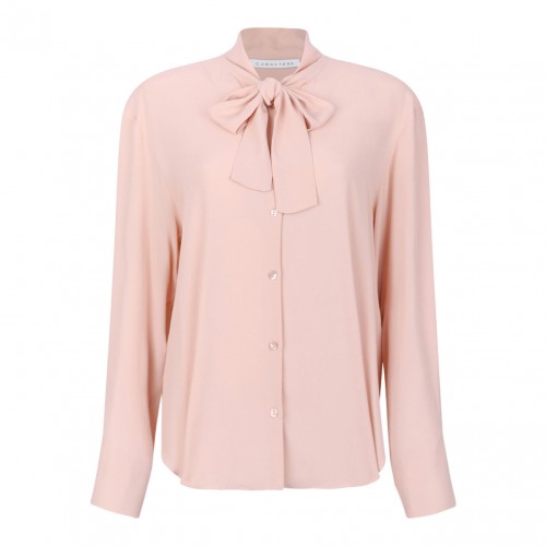 Old Rose Bow Collar Shirt