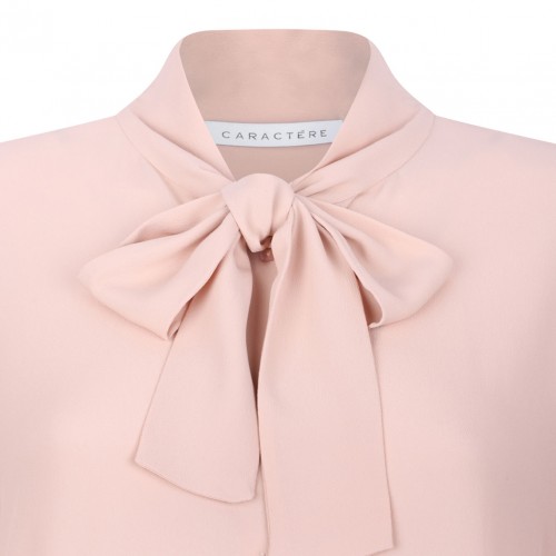 Old Rose Bow Collar Shirt