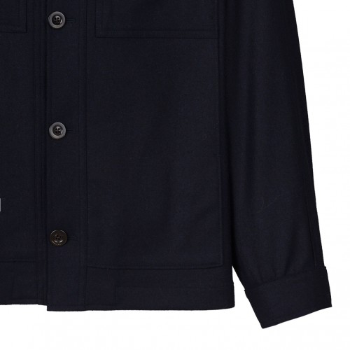 Dark Blue Shirt Jacket