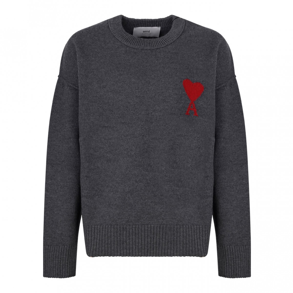 Heather Grey Ami De Coeur Wool Sweater
