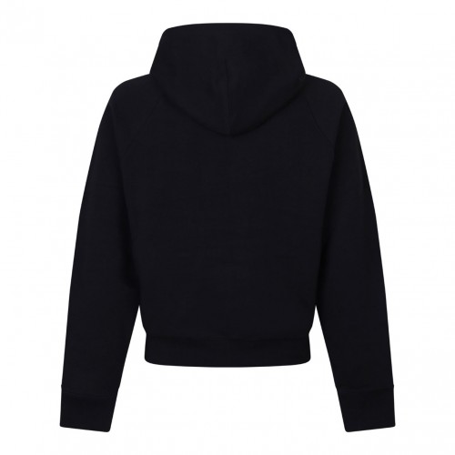Black Logo-Embroidered Hoodie 2