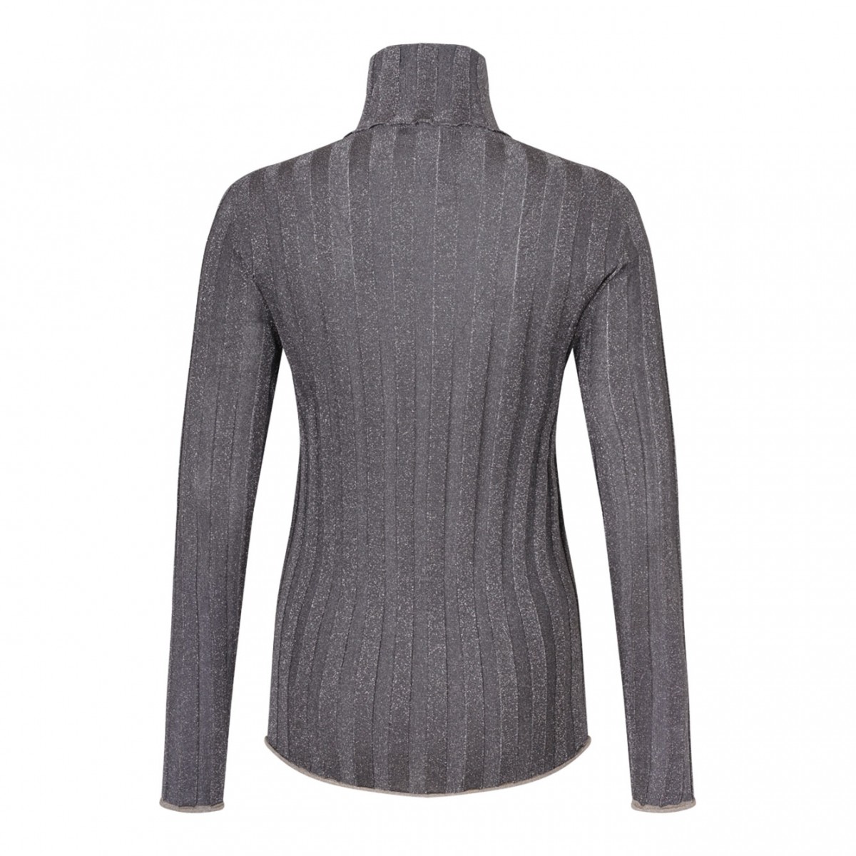 Grey High Neck Knitwear