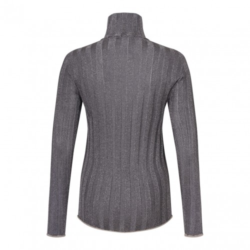 Grey High Neck Knitwear