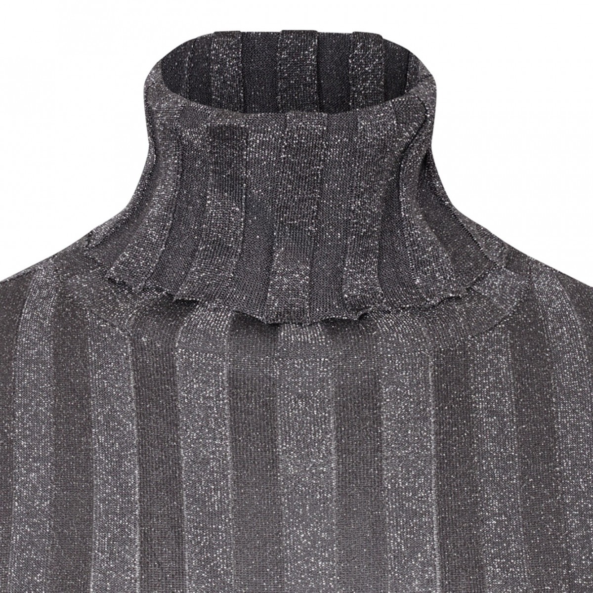 Grey High Neck Knitwear