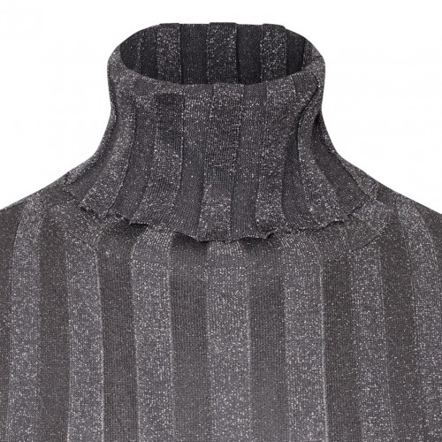 Grey High Neck Knitwear