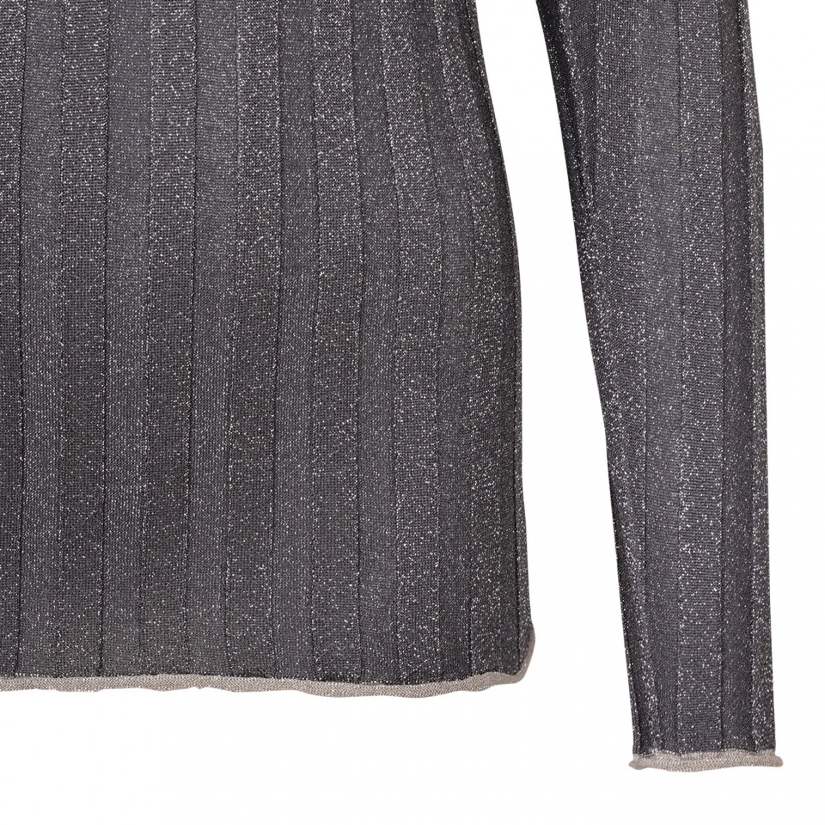 Grey High Neck Knitwear