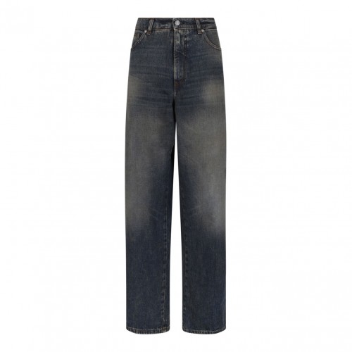 Distressed Effect Boyfriend Jeans