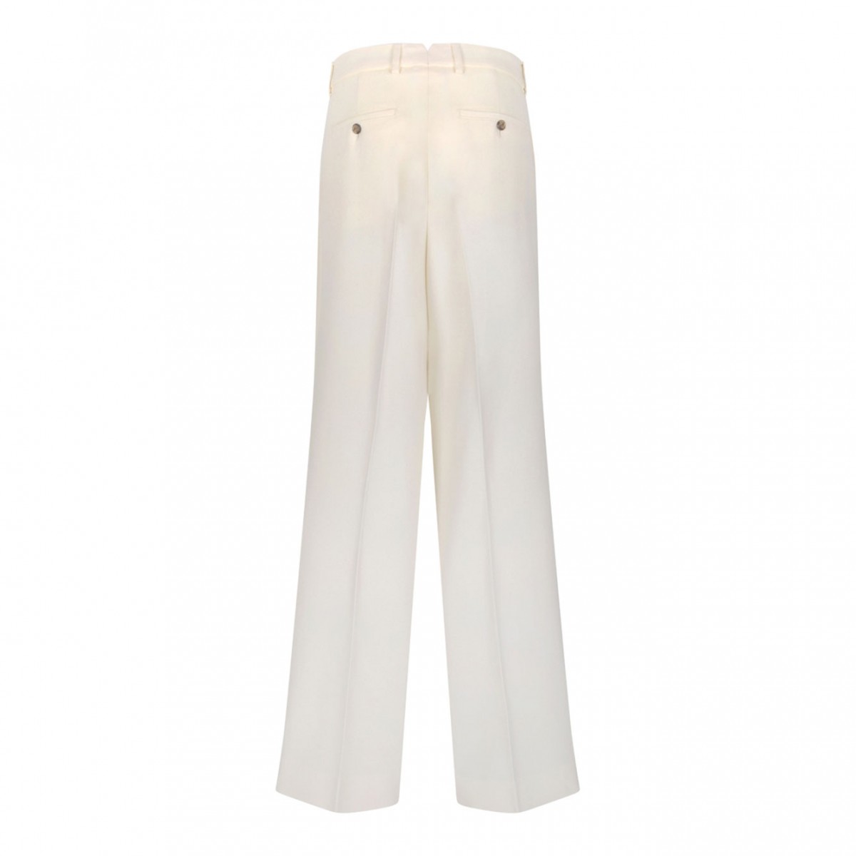 Hazelnut Light Wool Twill Wide Trousers