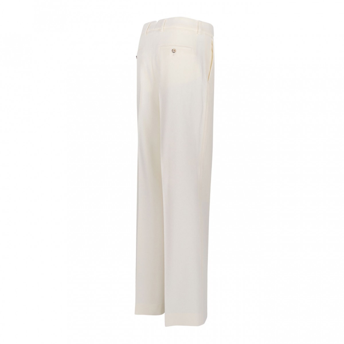 Hazelnut Light Wool Twill Wide Trousers