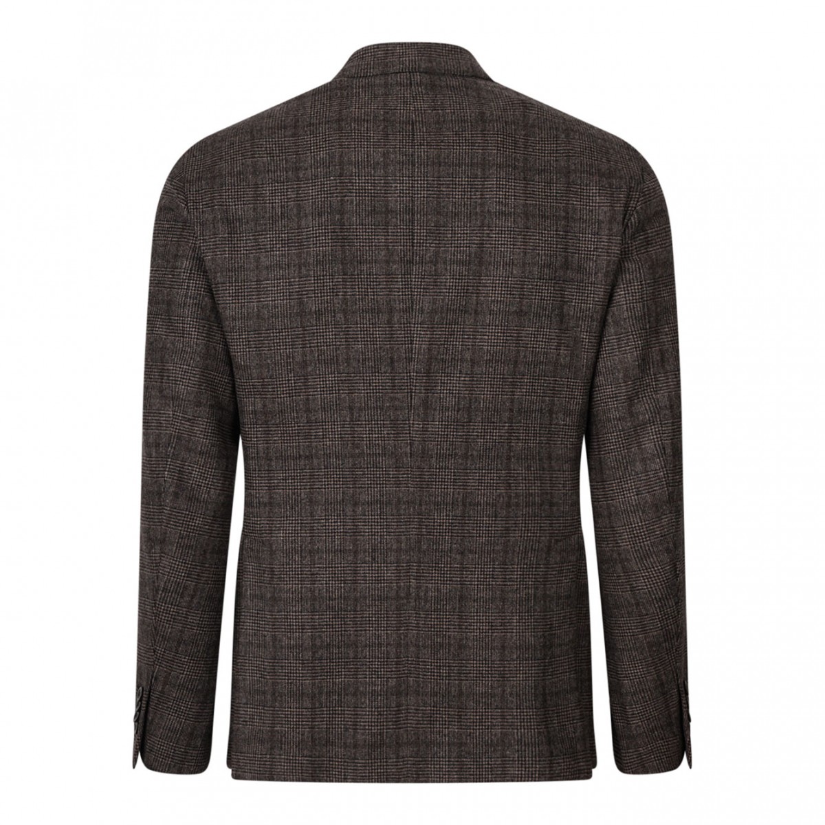 Brown Tartan Double Breasted Jacket