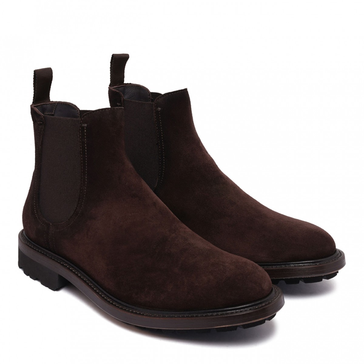 Black Suede Chelsea Boots