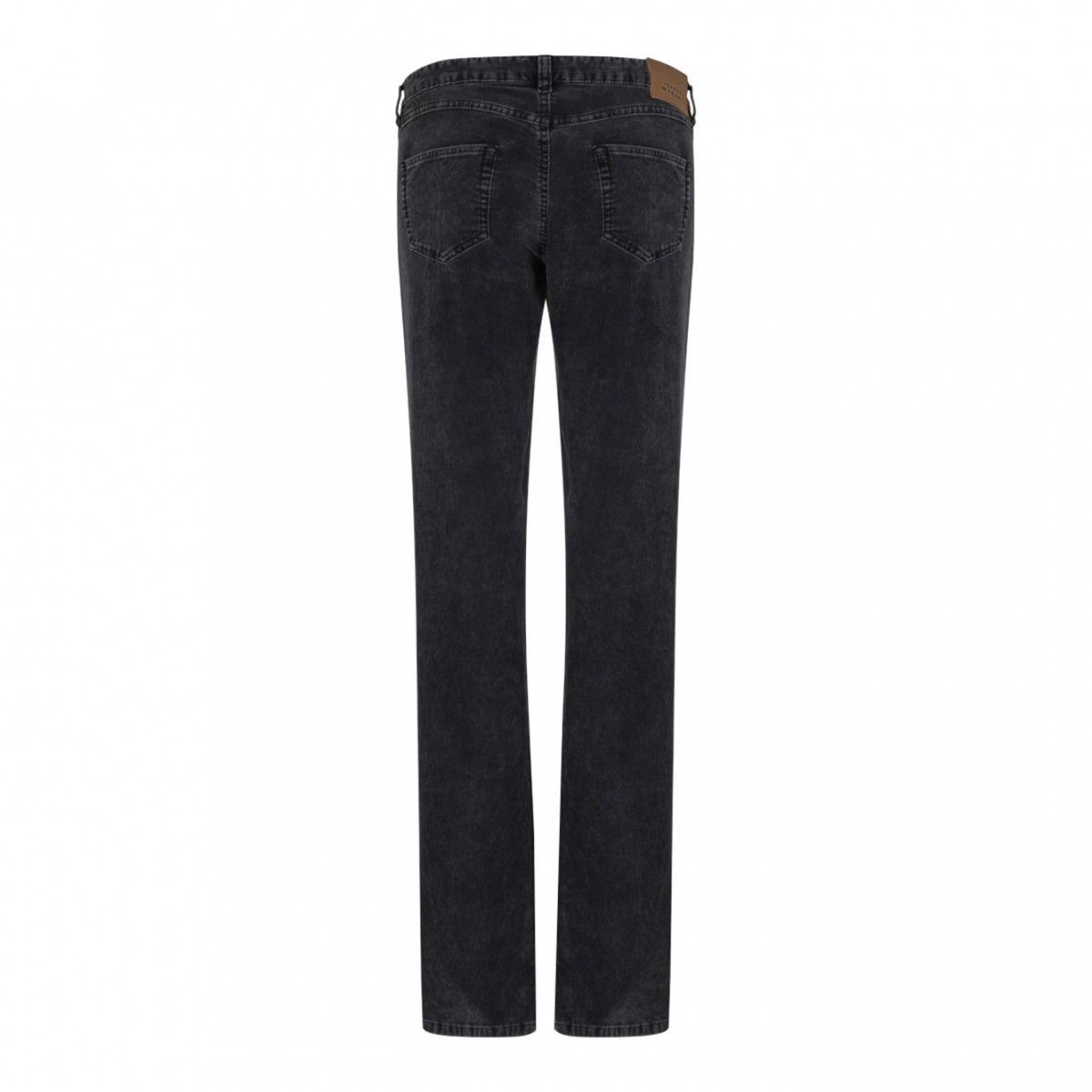Black Logo Patch Corduroy Trousers