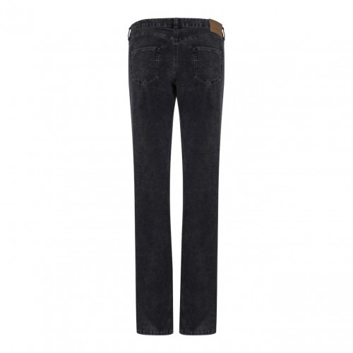 Black Logo Patch Corduroy Trousers