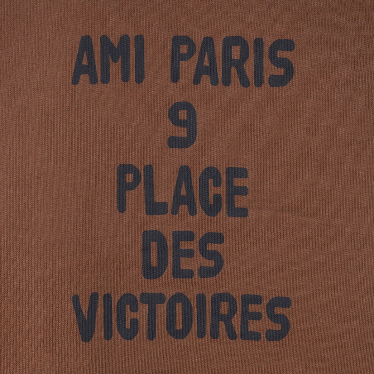 Brown Raglan-Sleeve Embroidered Hoodie