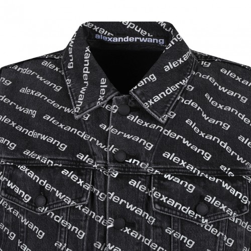 Black Logo Print Jacket