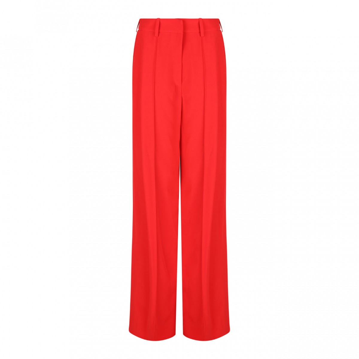 Bright Red Tailored Trousers