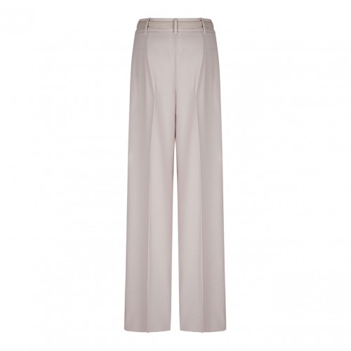 Beige Wool Twill Trousers 2