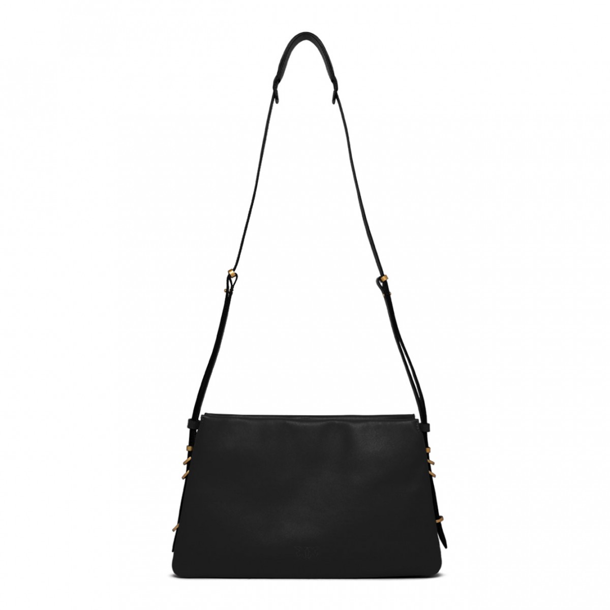 Black Leather Crossbody Bag