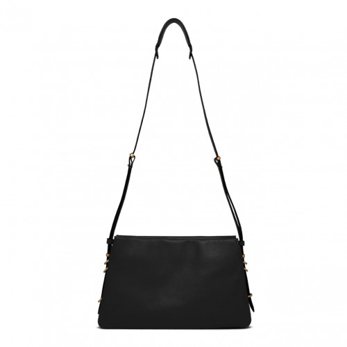 Black Leather Crossbody Bag