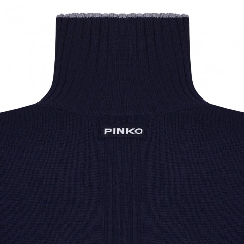 Navy Blue Merino Wool Sweater