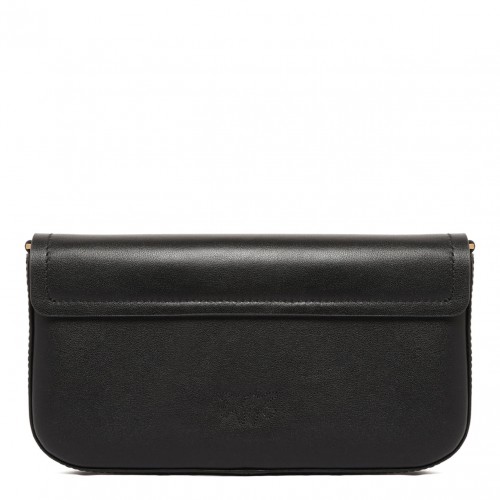 Black Logo-Detail Crossbody Bag