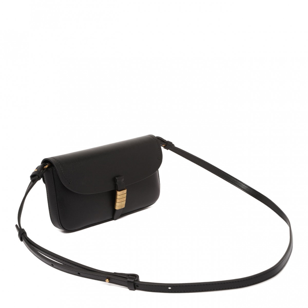 Black Logo-Detail Crossbody Bag