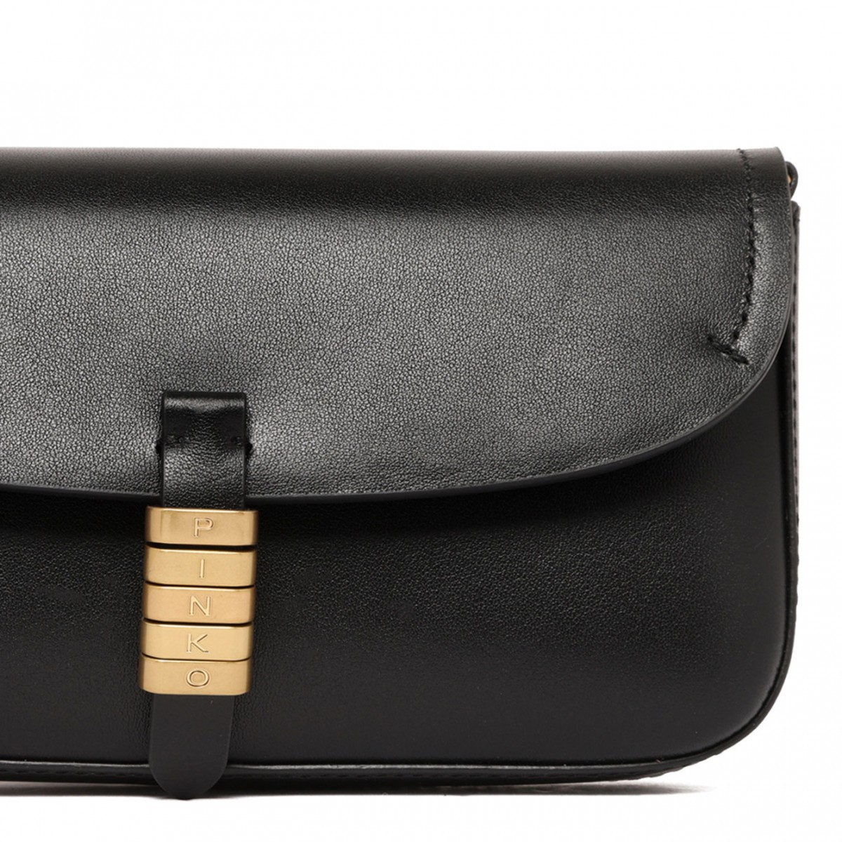 Black Logo-Detail Crossbody Bag