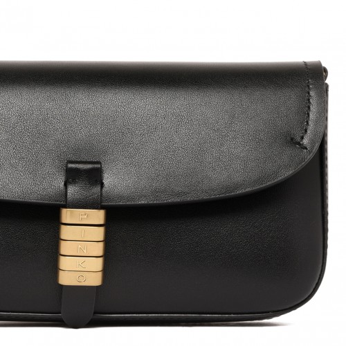 Black Logo-Detail Crossbody Bag