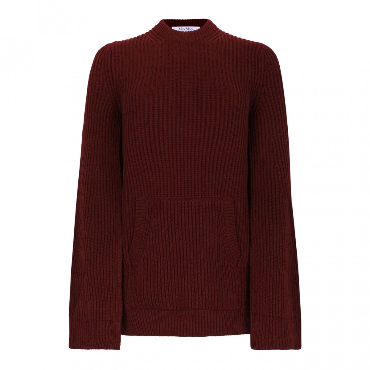 Raspberry Wool And Cashmere Cape Dress