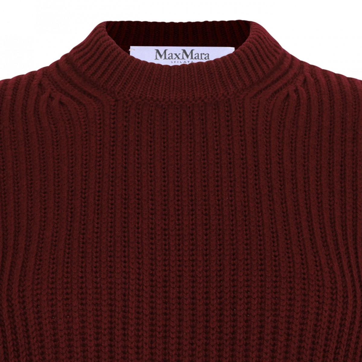 Raspberry Wool And Cashmere Cape Dress