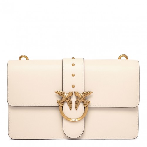 White Classic Love One Shoulder Bag