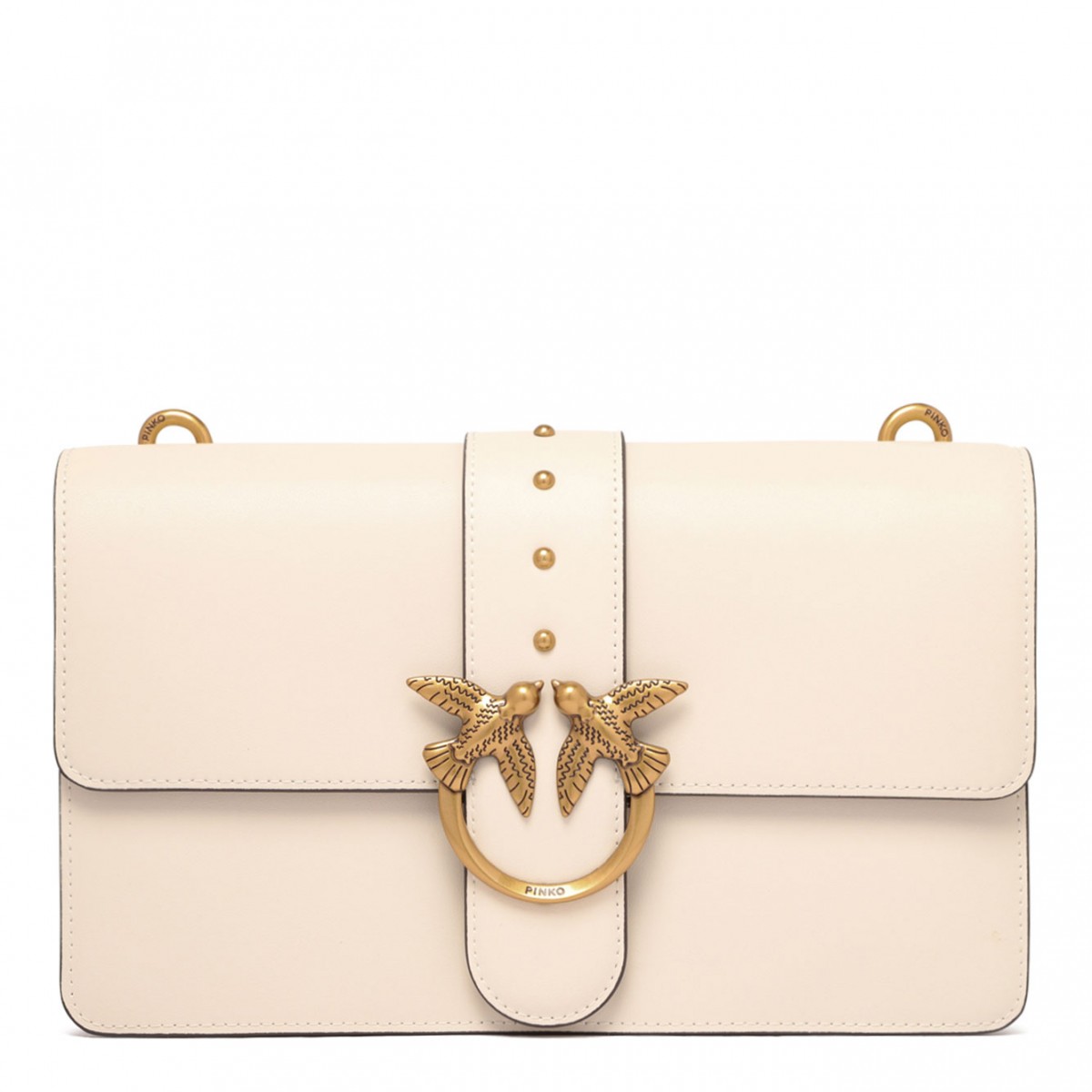 White Classic Love One Shoulder Bag