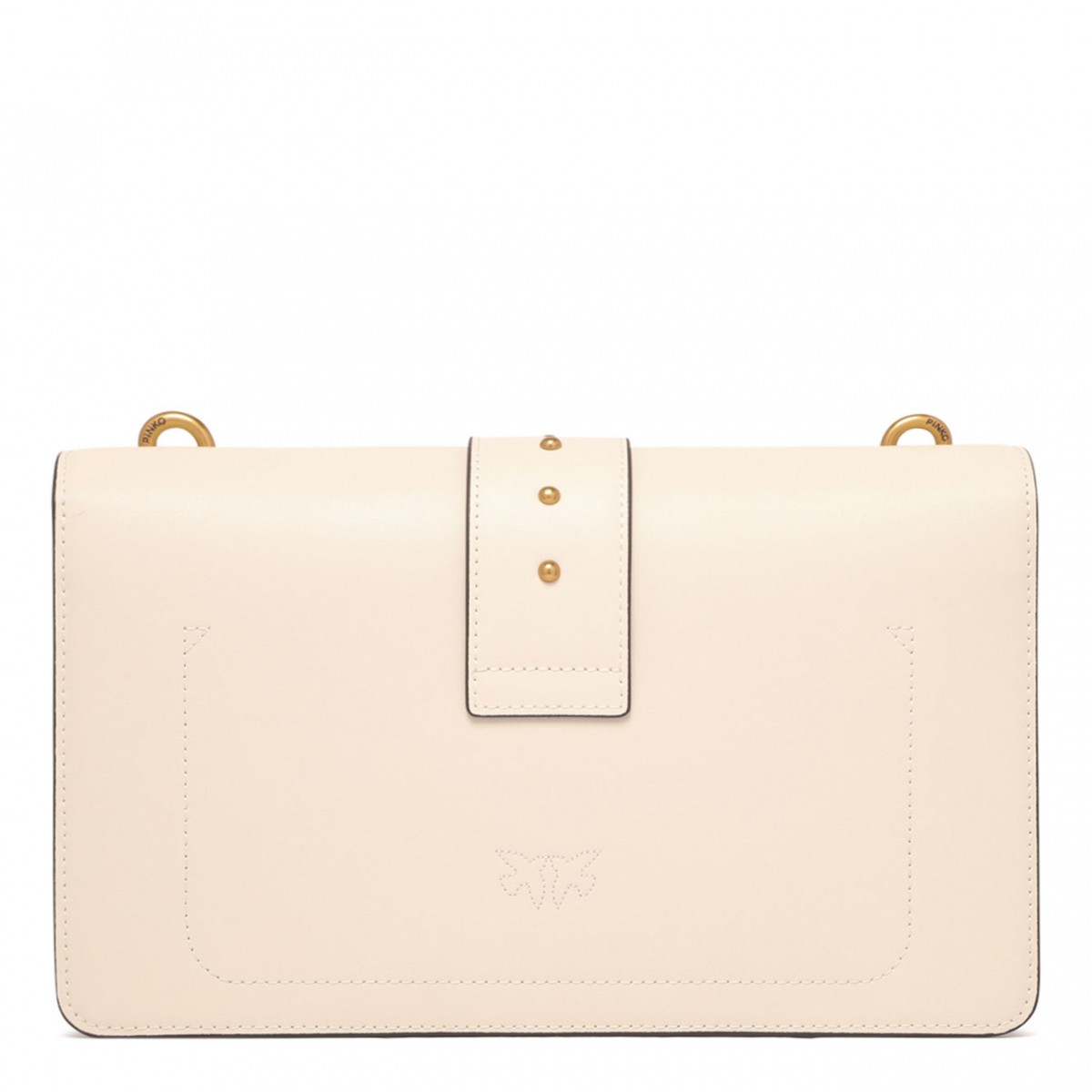 White Classic Love One Shoulder Bag