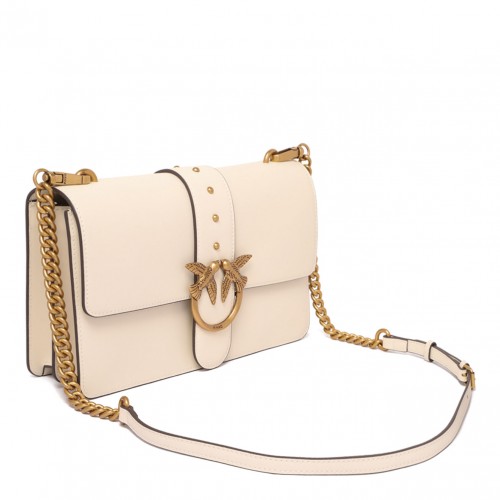 White Classic Love One Shoulder Bag