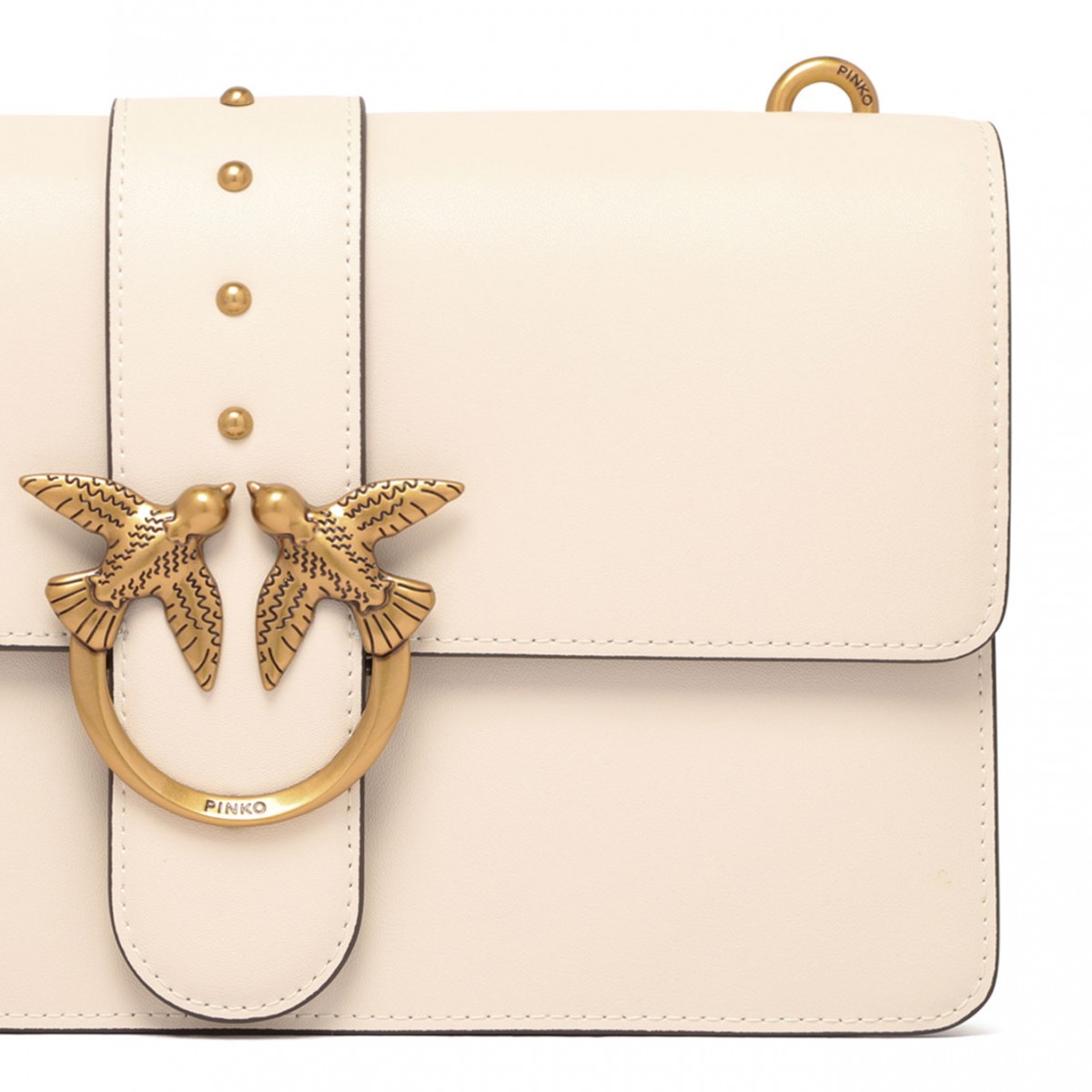 White Classic Love One Shoulder Bag