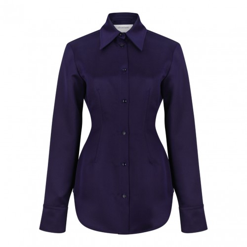 Dark Purple Fitted Shirt