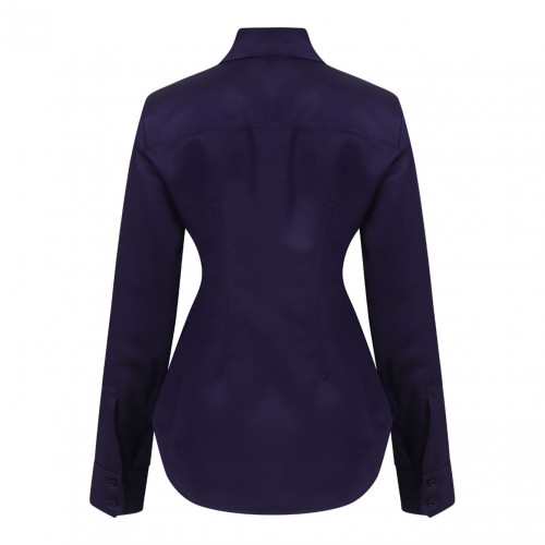 Dark Purple Fitted Shirt 2