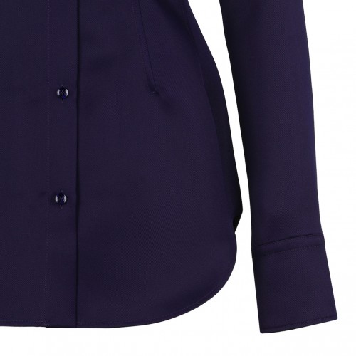 Dark Purple Fitted Shirt