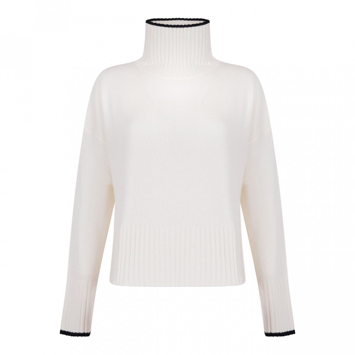 Off White High Neck Sweater