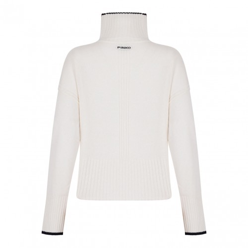 Off White High Neck Sweater