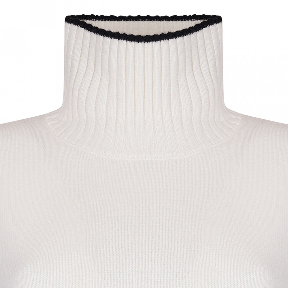Off White High Neck Sweater