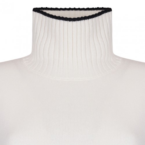 Off White High Neck Sweater
