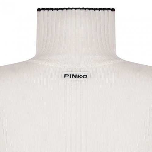 Off White High Neck Sweater