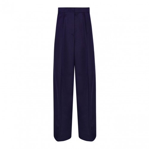 Dark Purple Oversized Low-Waisted Trousers